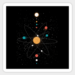 Atom Universe Minimalist by Tobe Fonseca Magnet